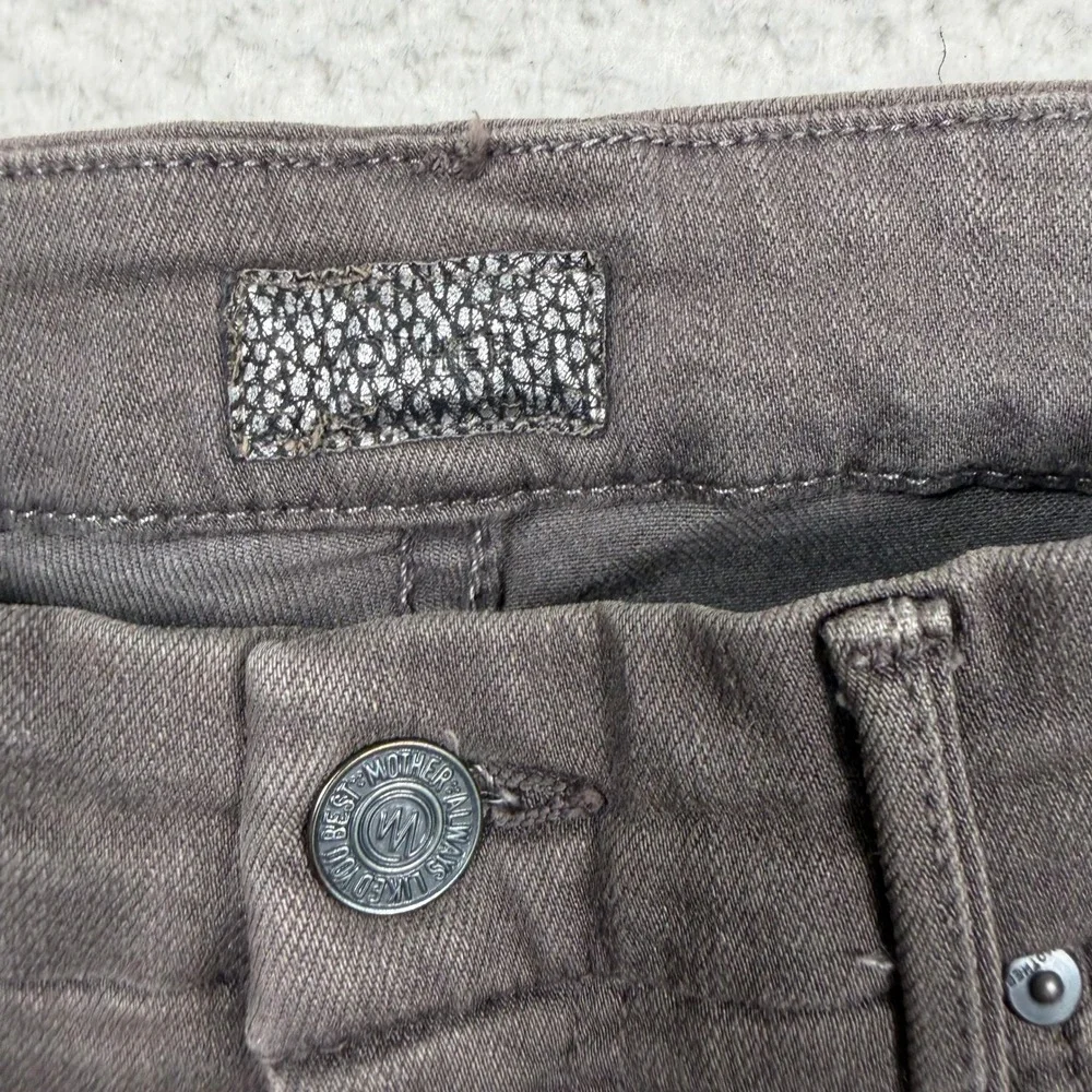 Mother High Waisted Looker Jeans Women 25 Brown Skinny Denim Just For‎ Kicks